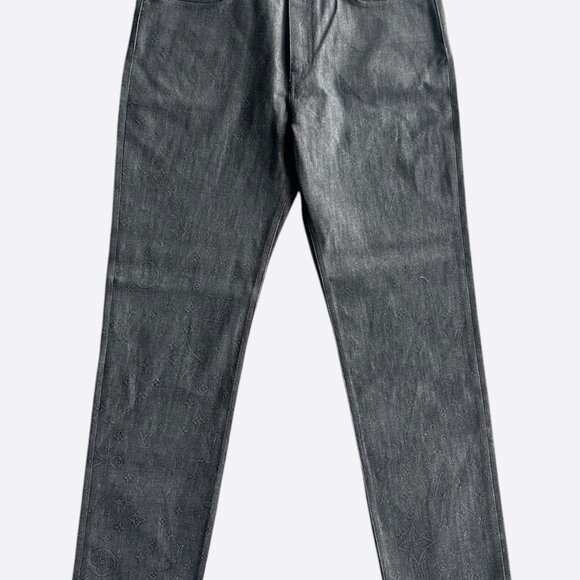 Louis Vuitton Dark Blue DNA Monogram Jeans - Picture 1 of 8
